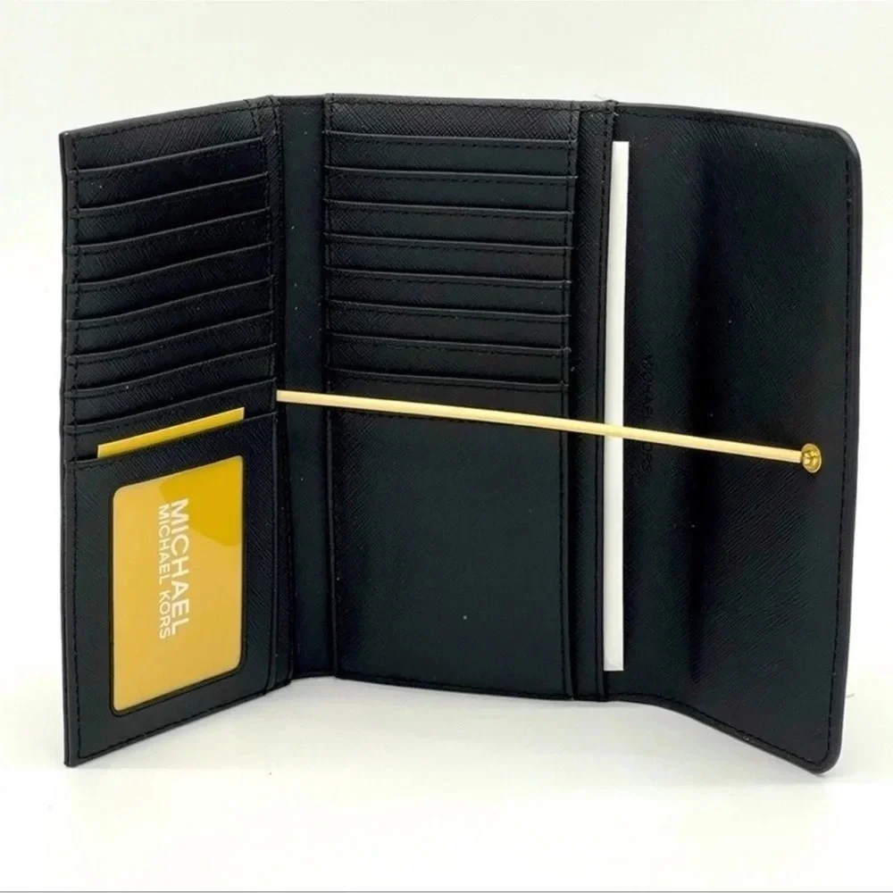 Michael Kors Trifold Wallet Leather Black